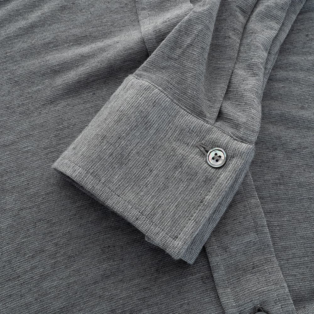 Long-Sleeve Jersey Blouse