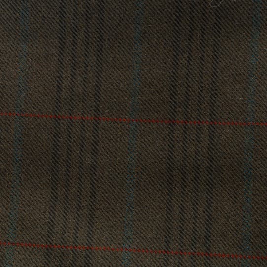 Scabal wool flannel green check