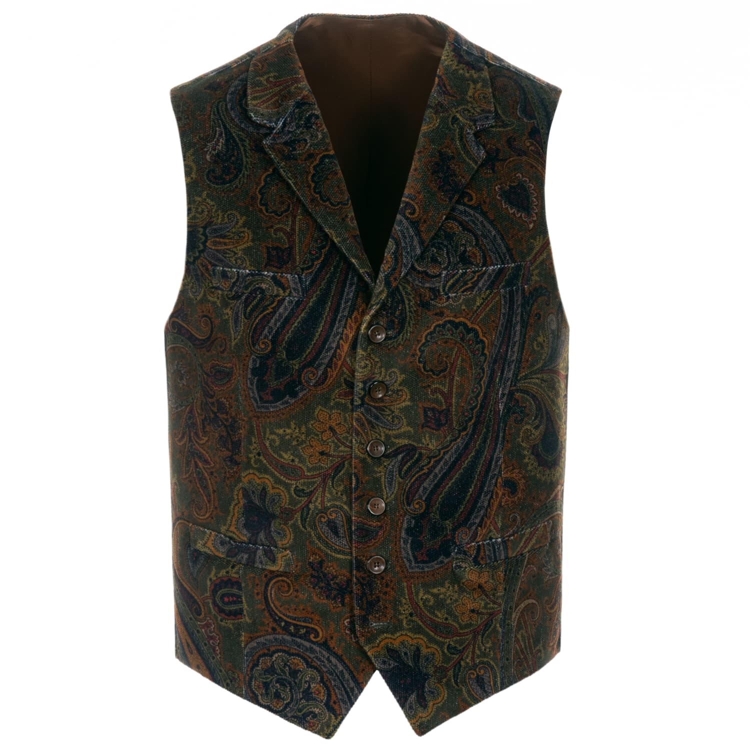 Cotton velvet waistcoat green Cotton velvet waistcoat green