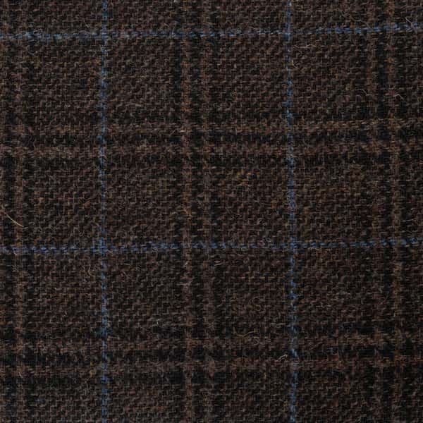 649 Light brown checked tweed