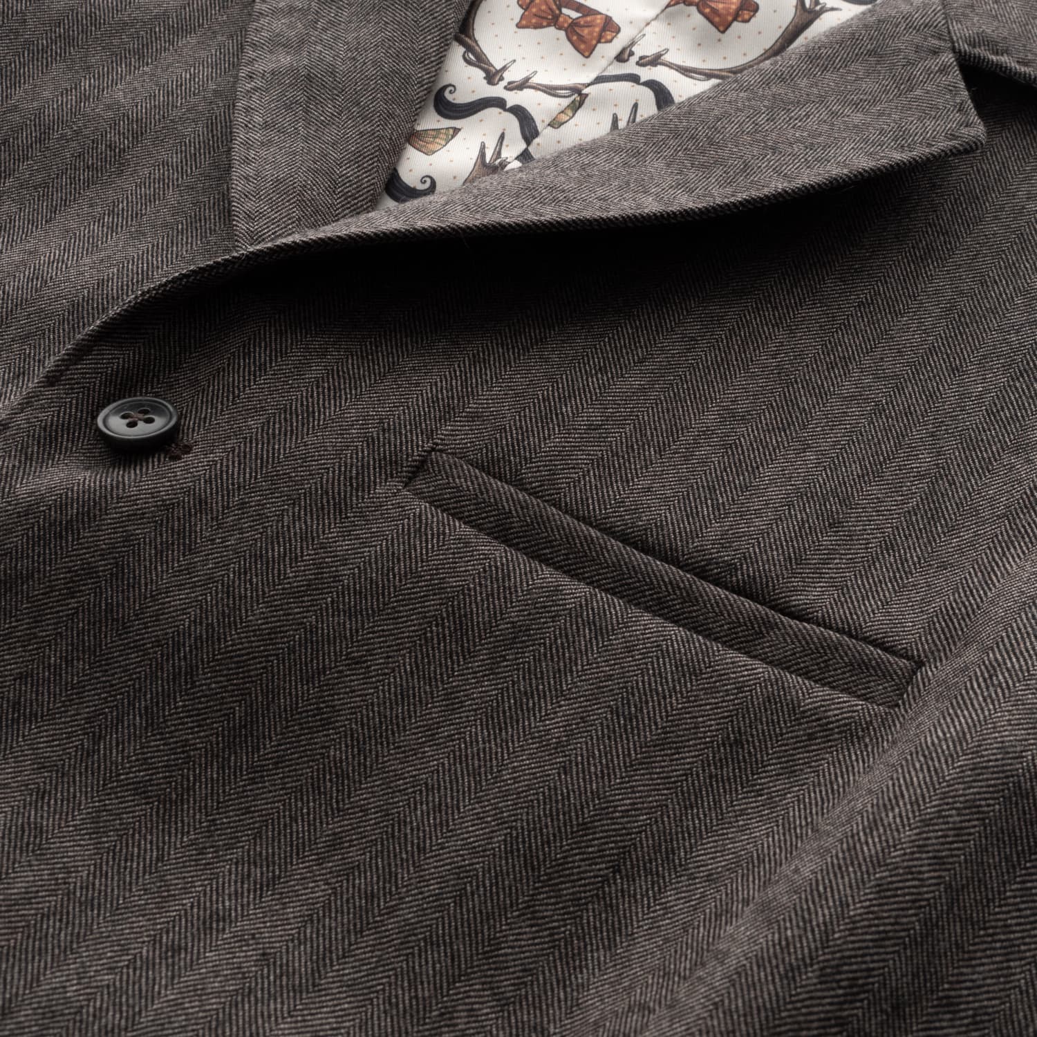 Wool Herringbone Waistcoat