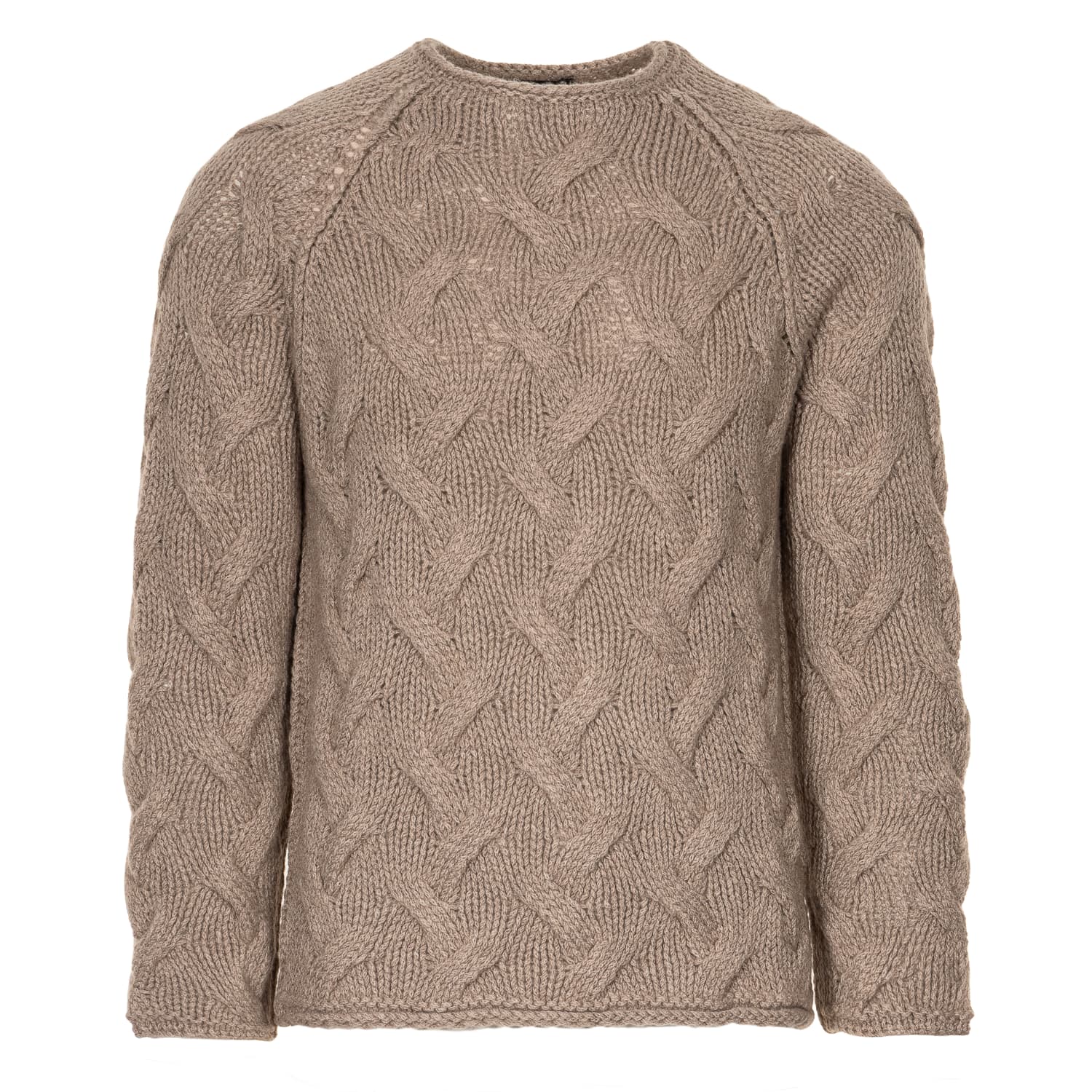 Cable Knit Crew Neck Sweater