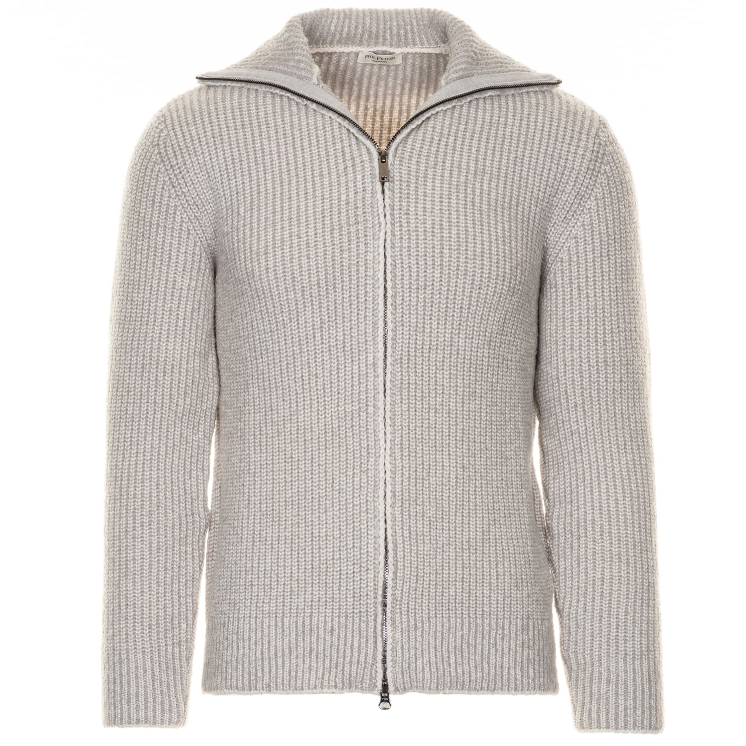 Zipped Cardigan Royal Stitch Grey