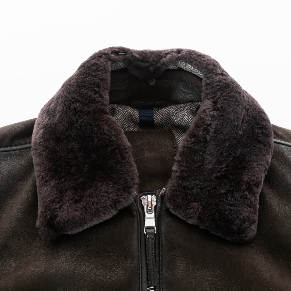 Leather Jacket Shearling Lamb Suede