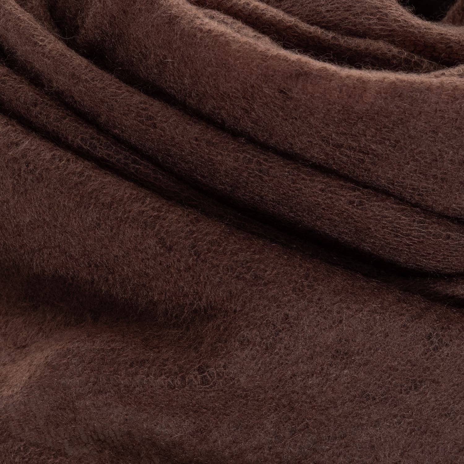 Oversized Cashmere Scarf Carafe Darkbrown