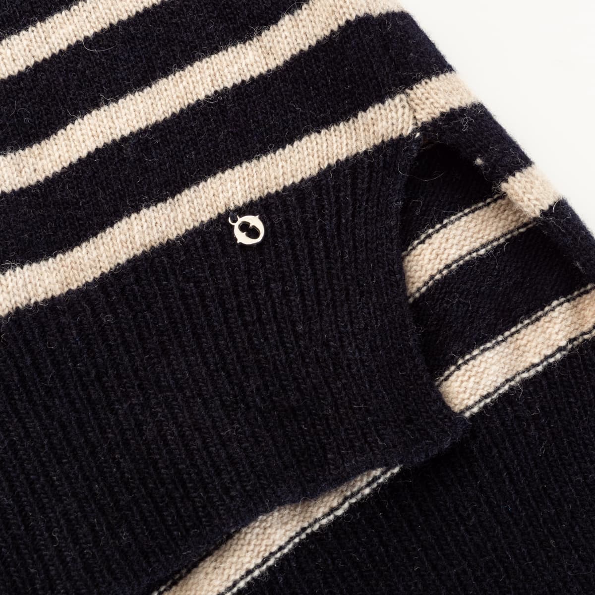 Striped Polo Sweater