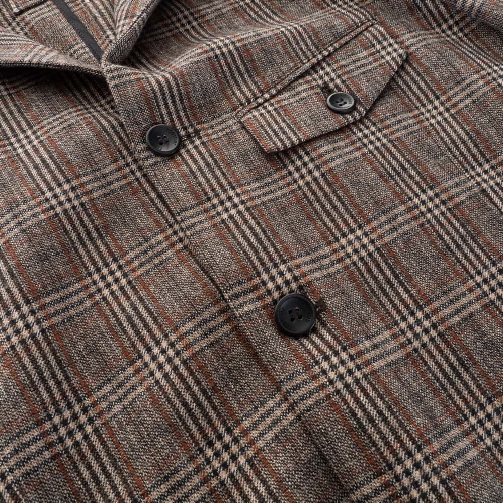 Checked Blazer par32done Beige
