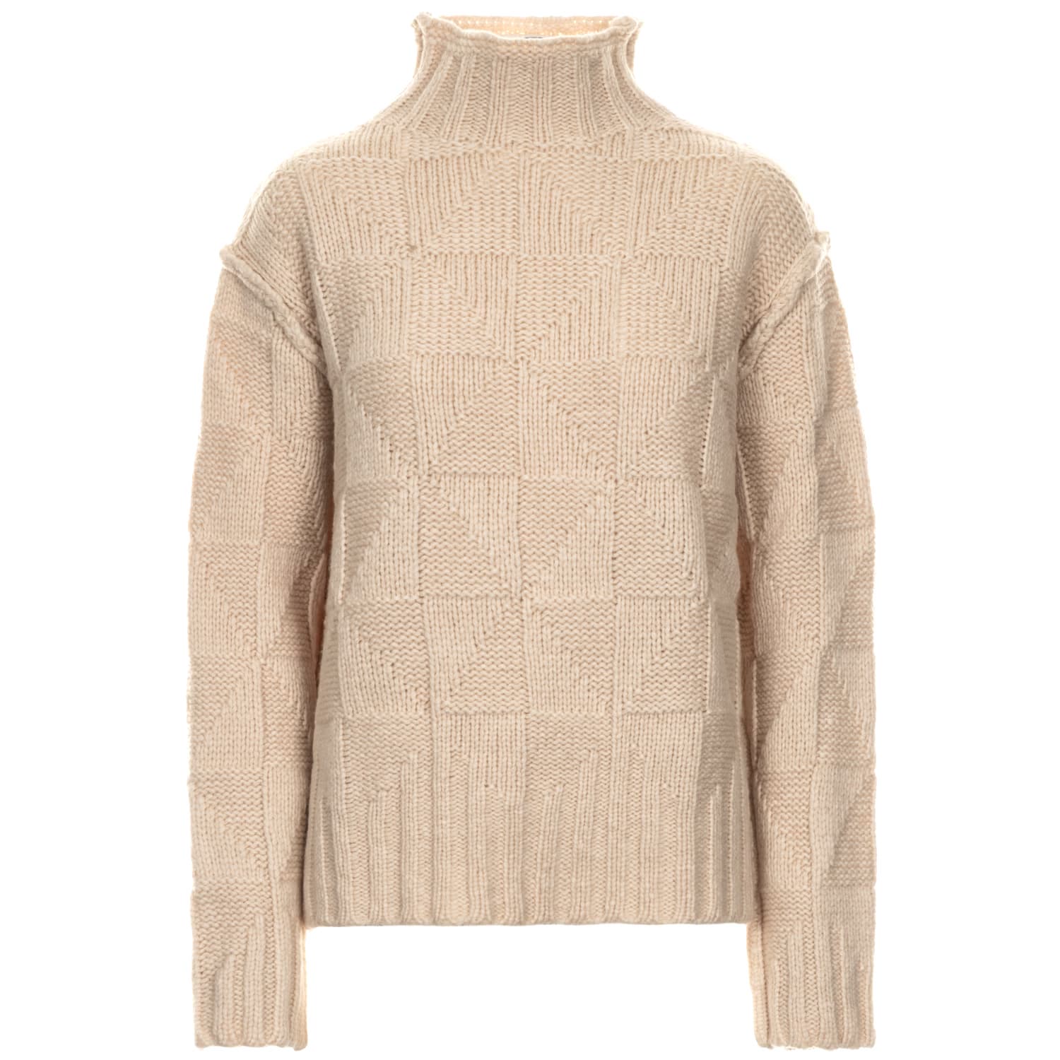 Structured Wool Blend Sweater