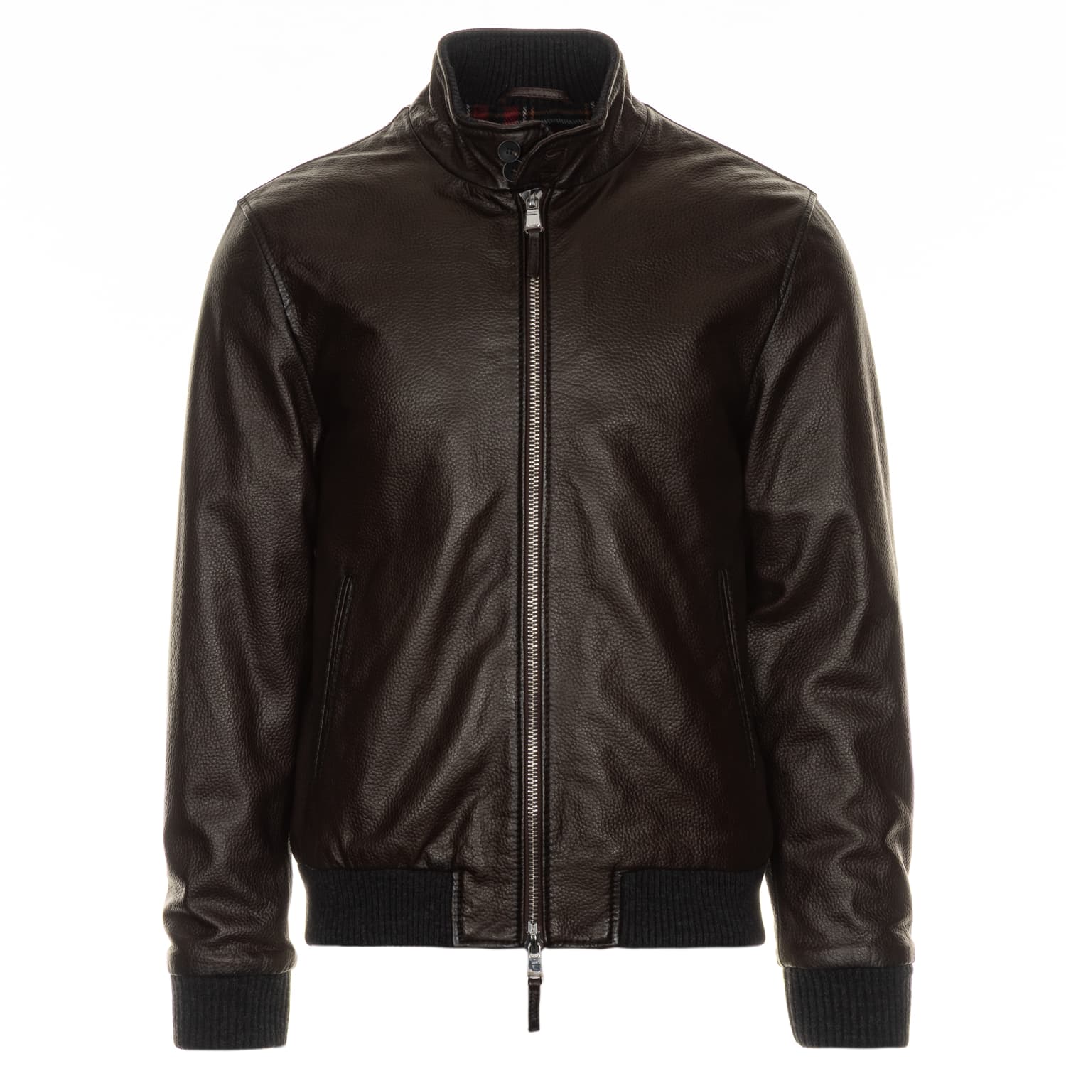 East Village Leather Jacket Dark Shadow