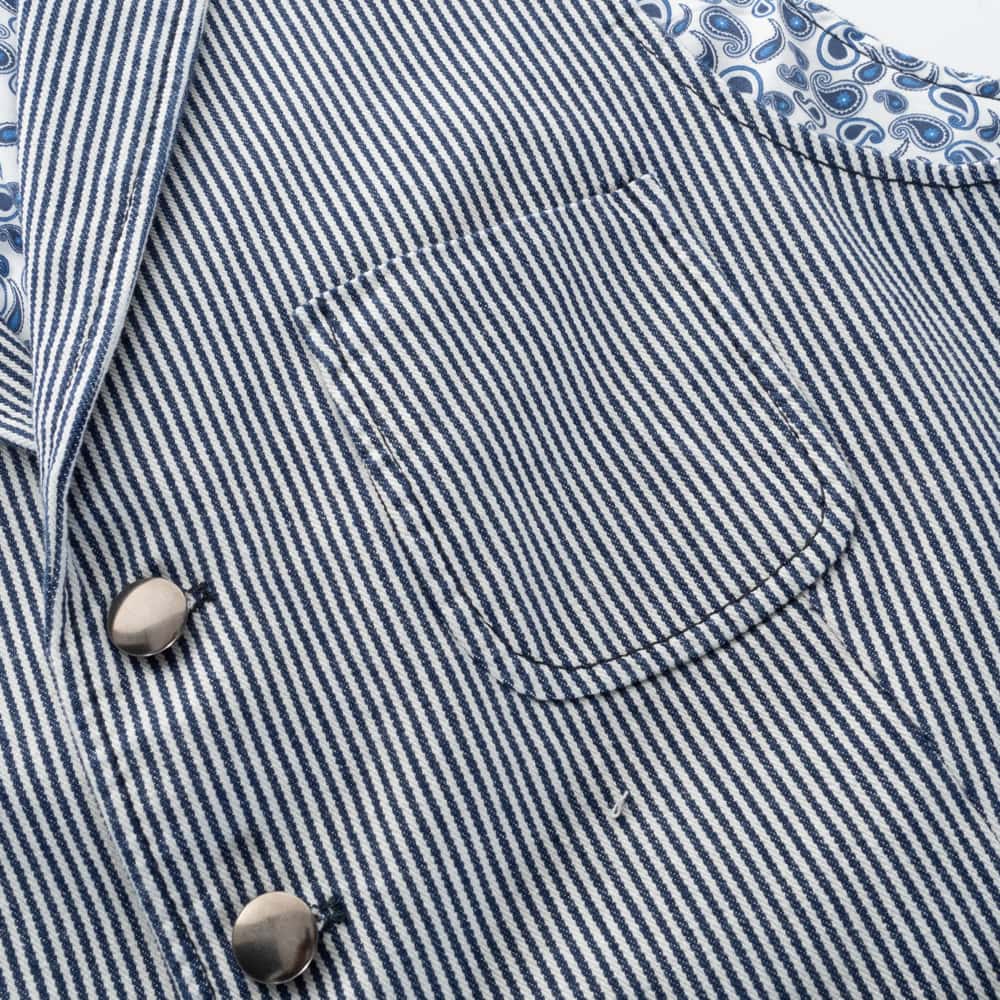Gino Striped Worker Vest