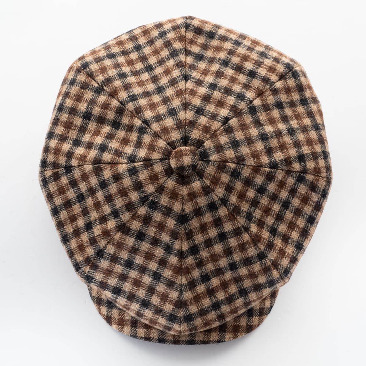 Newsboy Retro Cap Wool Brown