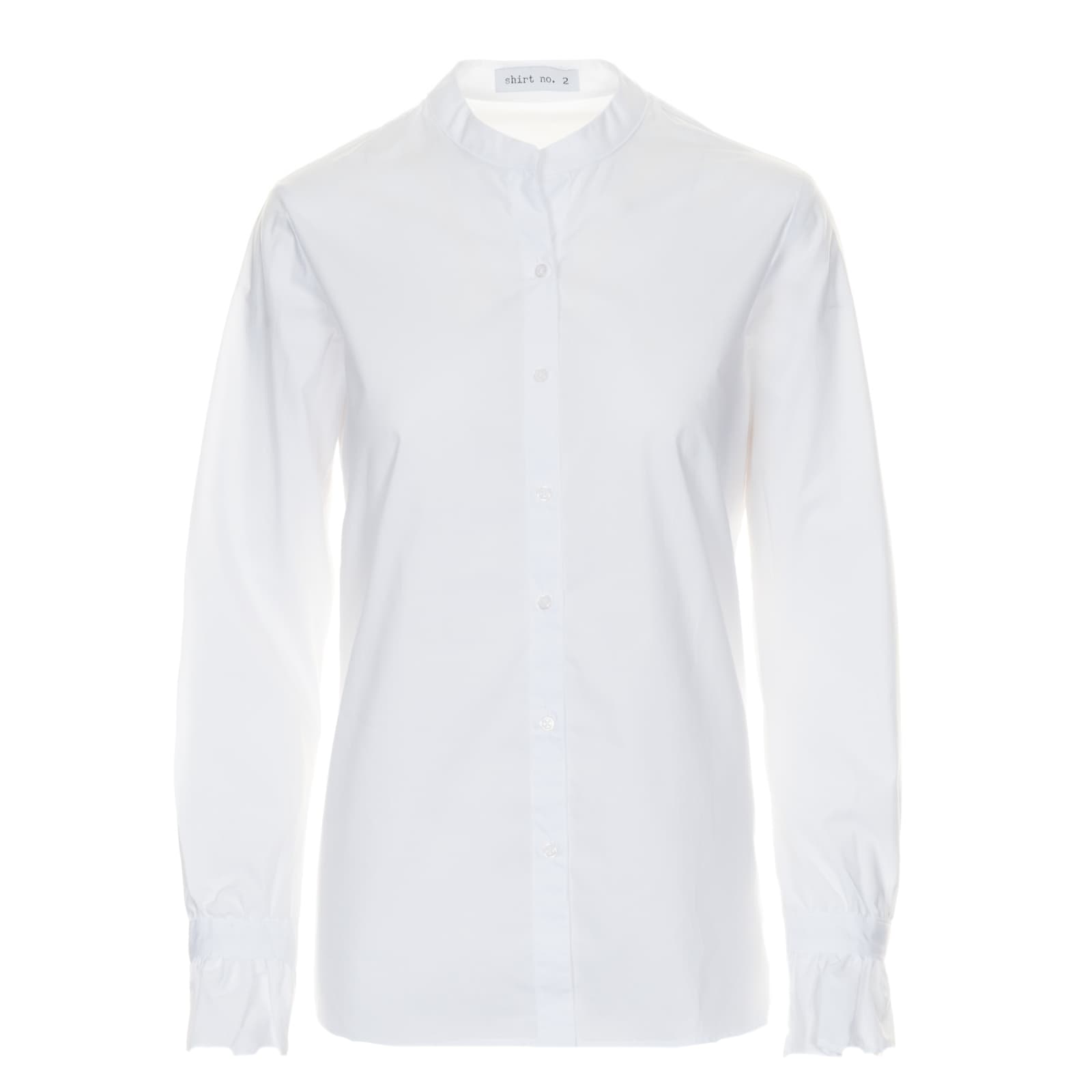 Blouse with Stand-up Collar