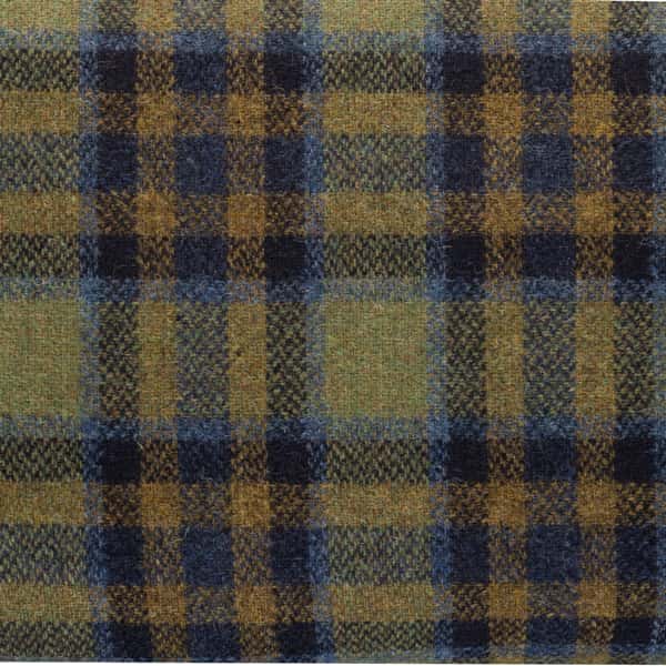 645 Lightweight green-and-blue checked tweed