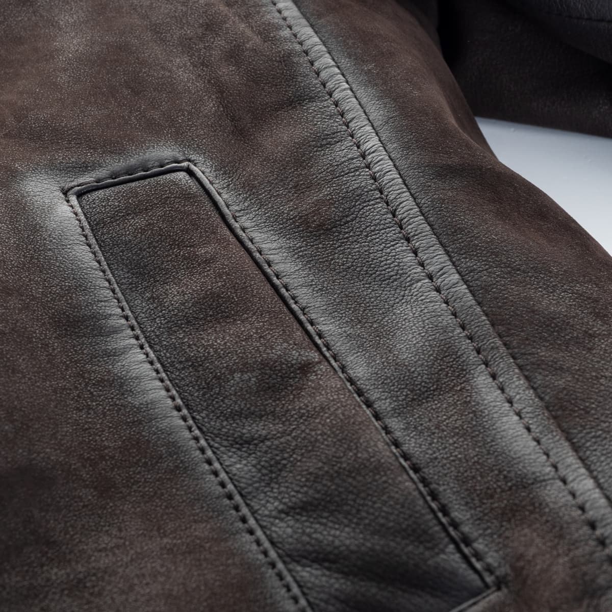 Leather Jacket Shearling Lamb Suede