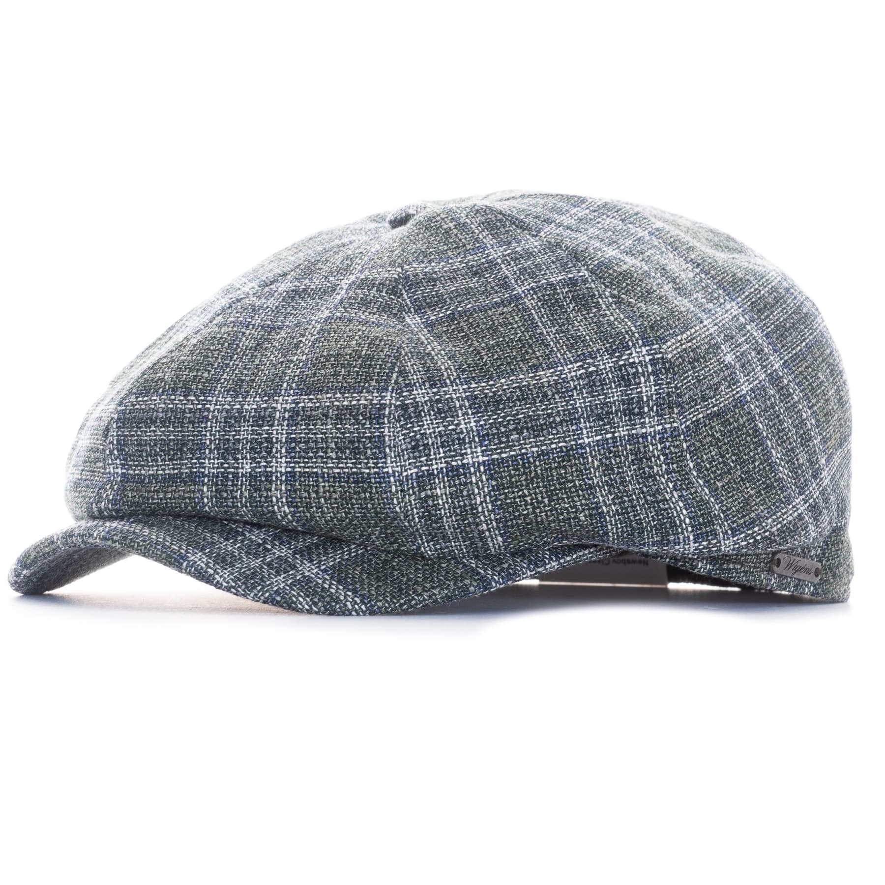 Newsboy Classic Cap Linen Wool Mix Green