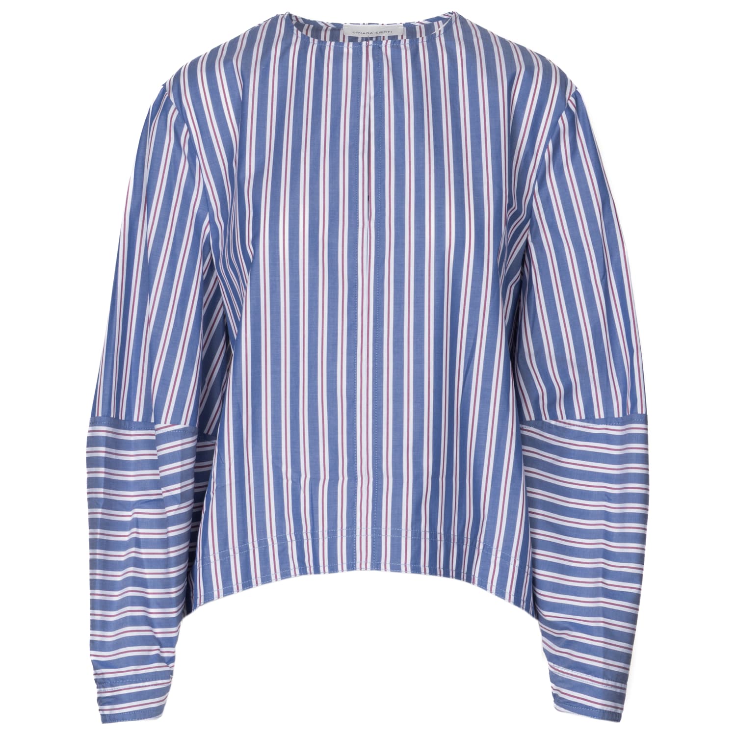 Striped cotton blouse