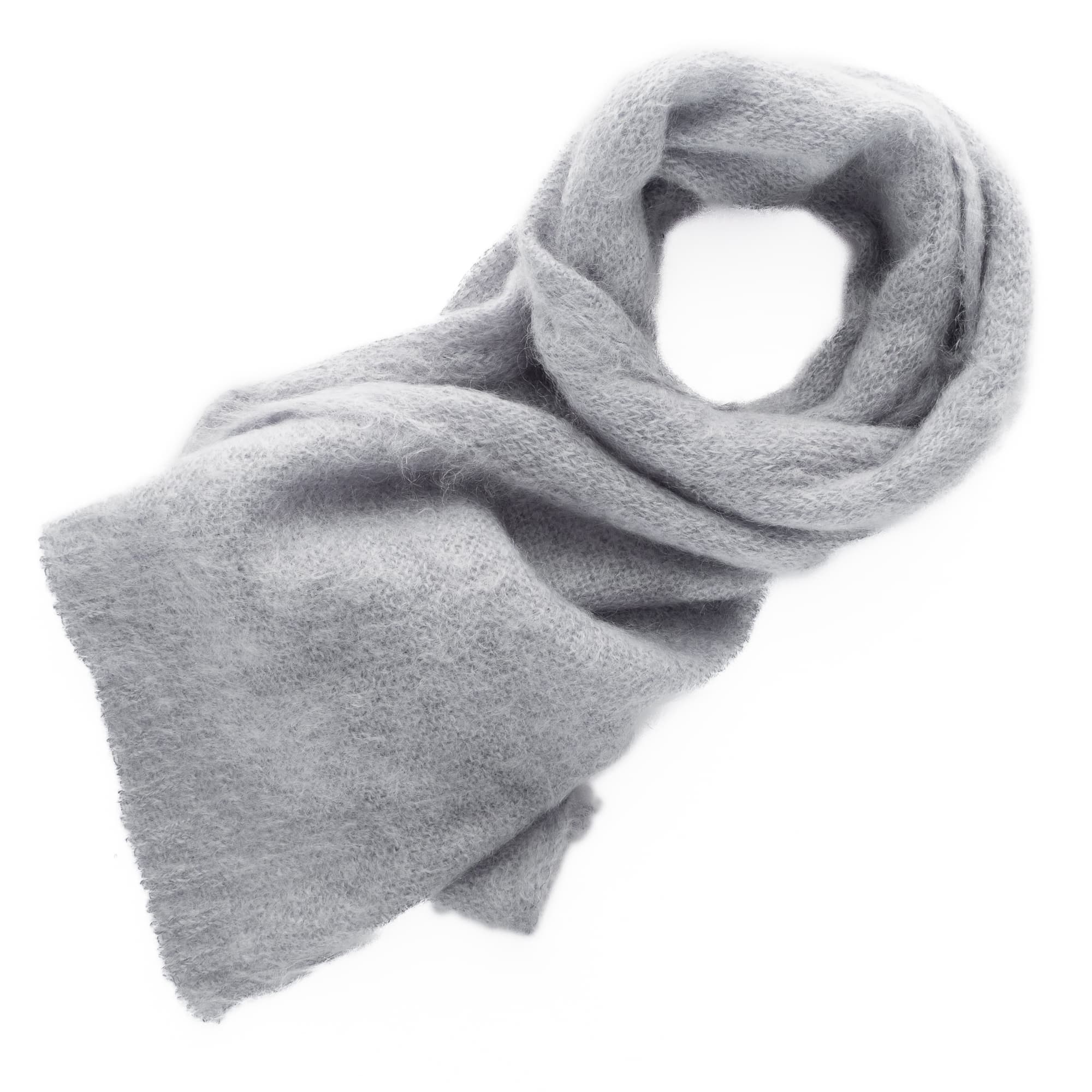 Wool Scarf Light Grey