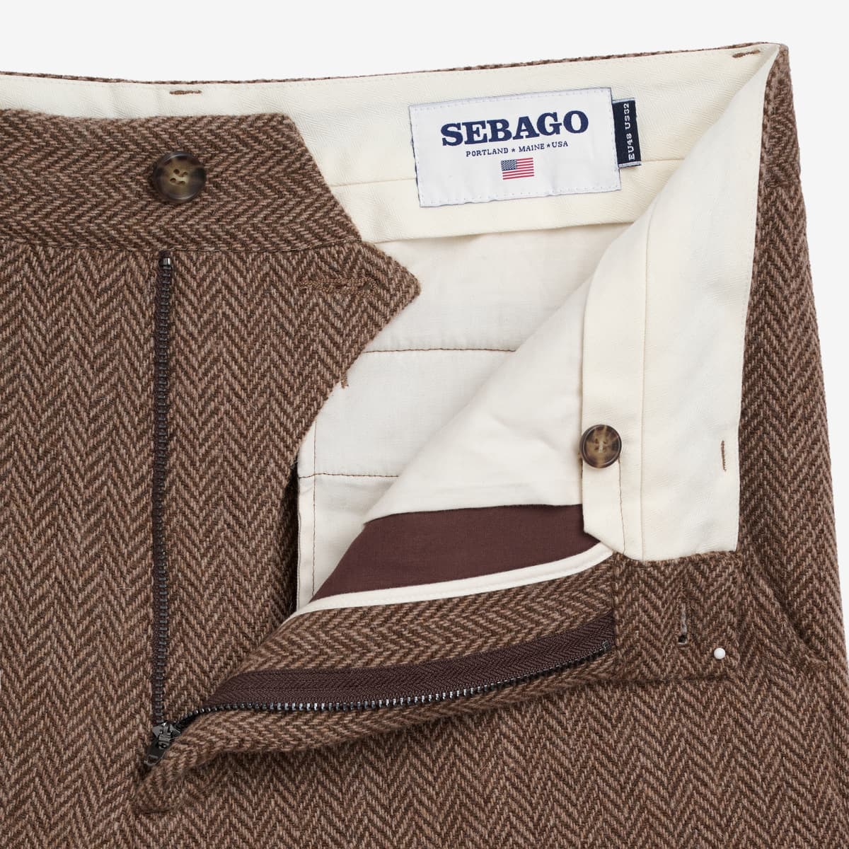 Herringbone Wool Chino Rendon