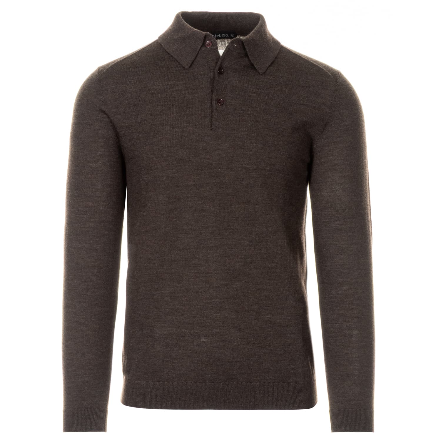 Porto Long Sleeve Polo Shirt in Merino Wool
