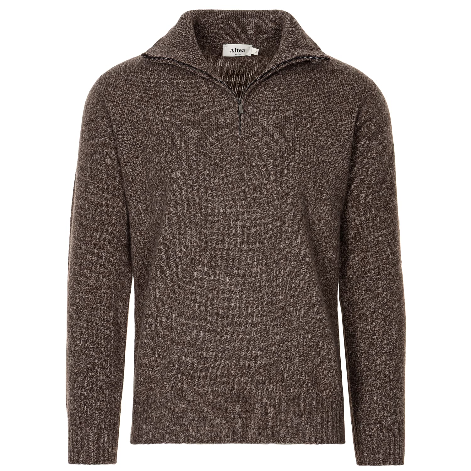 Wool-Cashmere half-zip Sweater