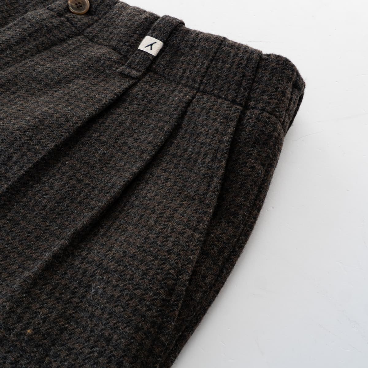 Wool-Blend Trousers Houndstooth