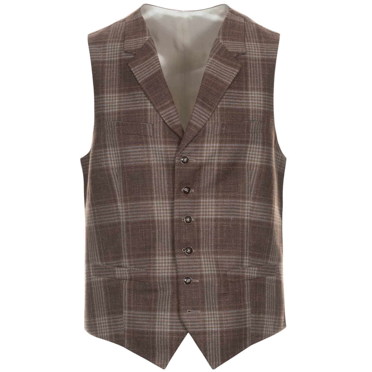 Waistcoat Model 88 Beige Checkered Waistcoat Model 88 Beige Checkered