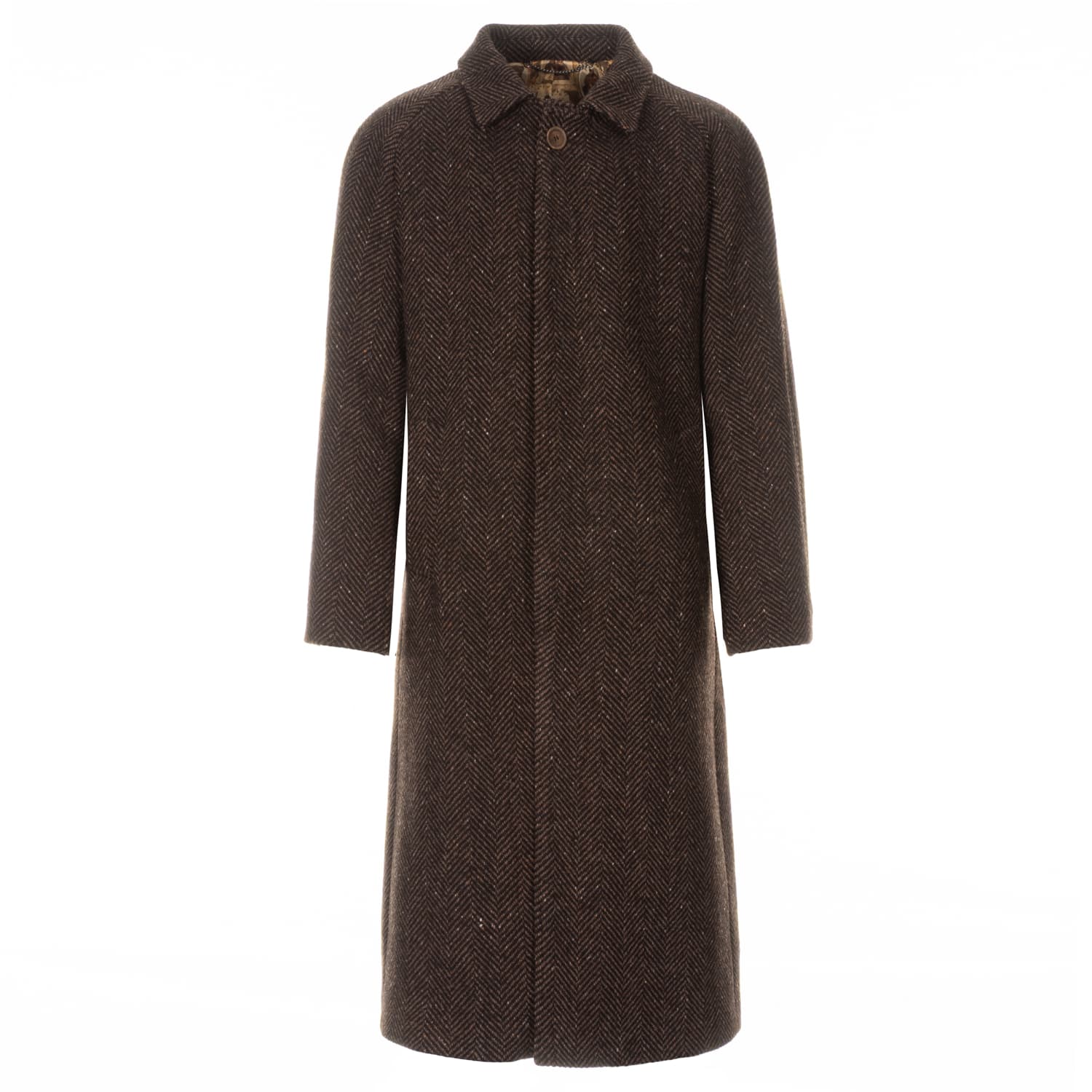 Herringbone Wool Coat