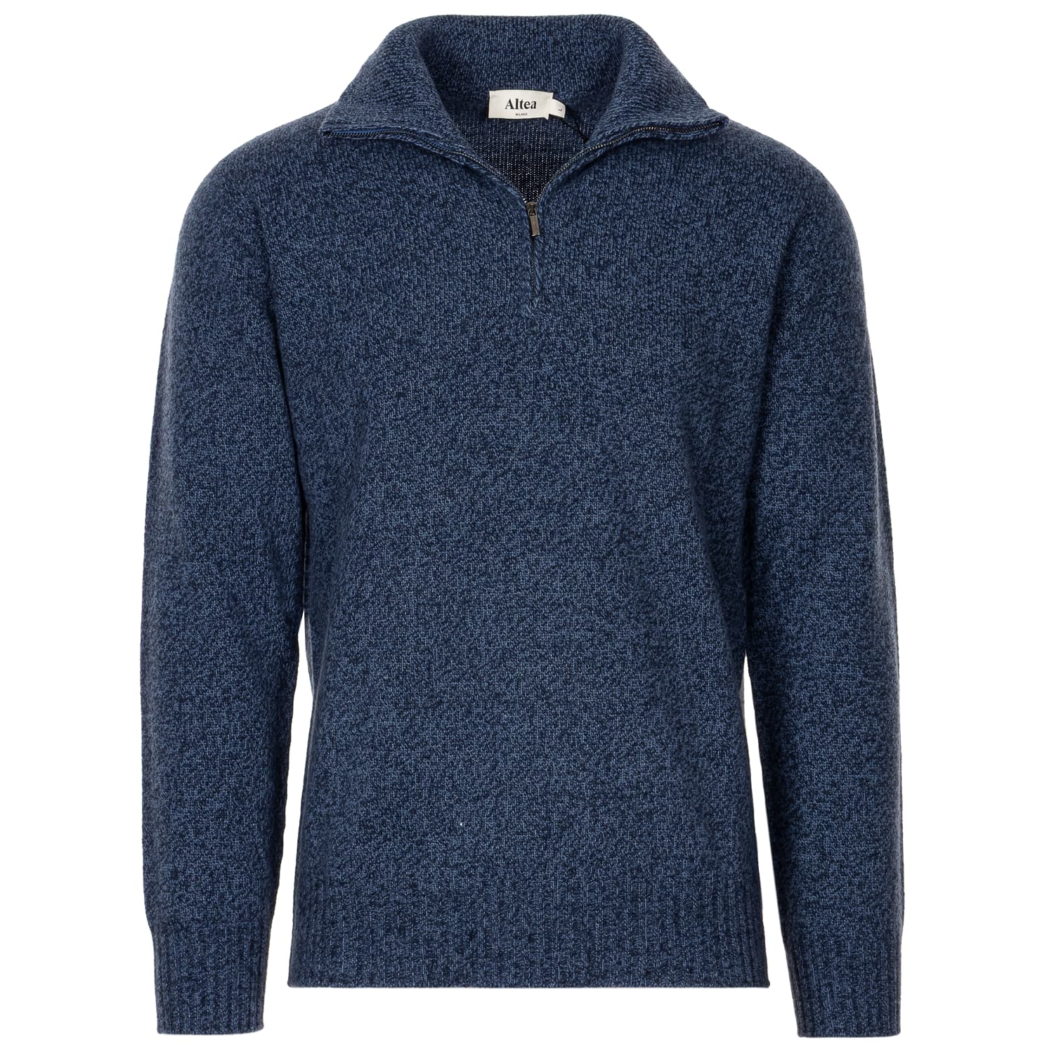 Wool-Cashmere half-zip Sweater