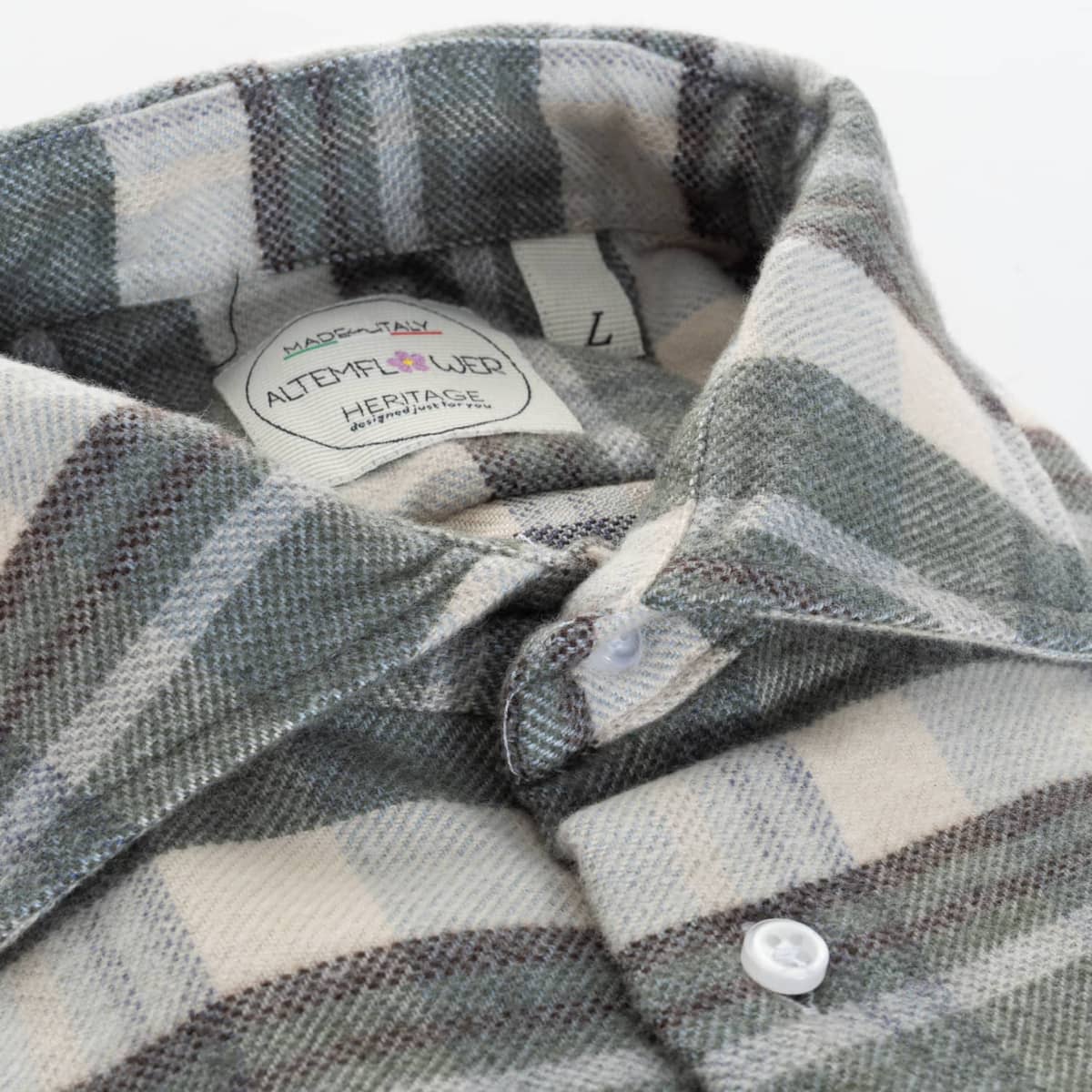 Flannel Shirt Positano Green