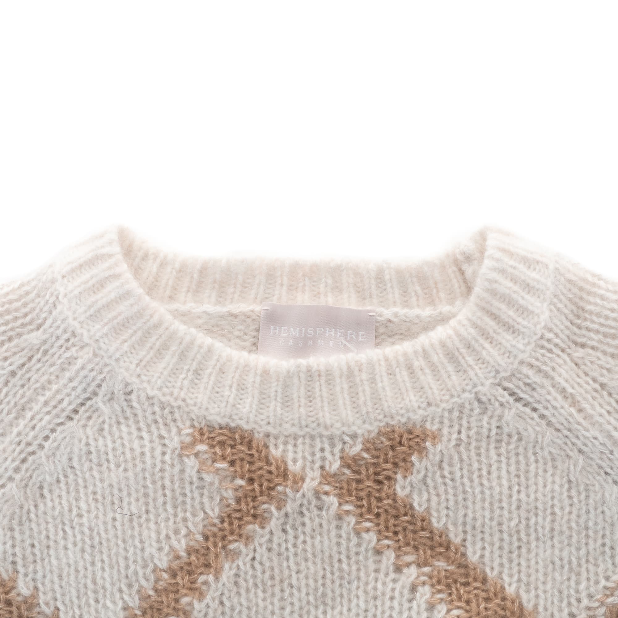 Cashmere Sweater Diamond Pattern