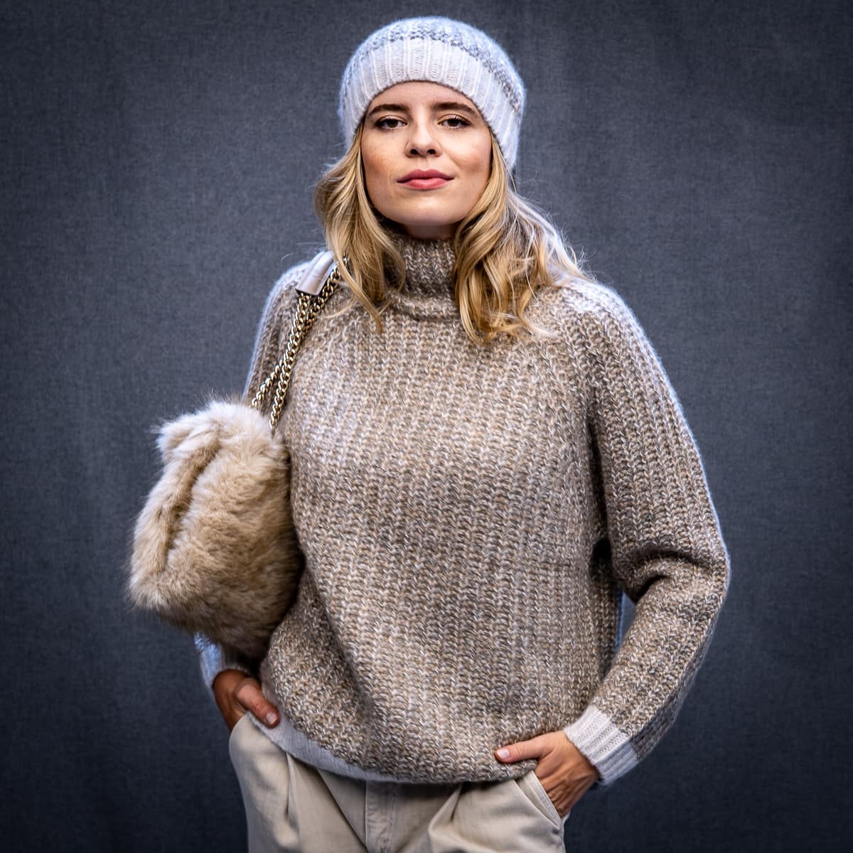 Mottled Cashmere Sweater