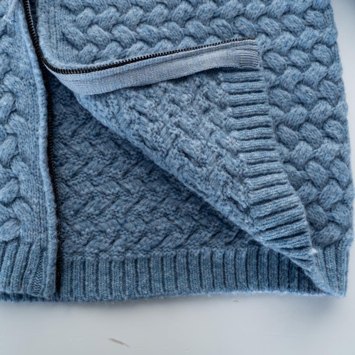 Wool Blend Zip Cardigan do12kus