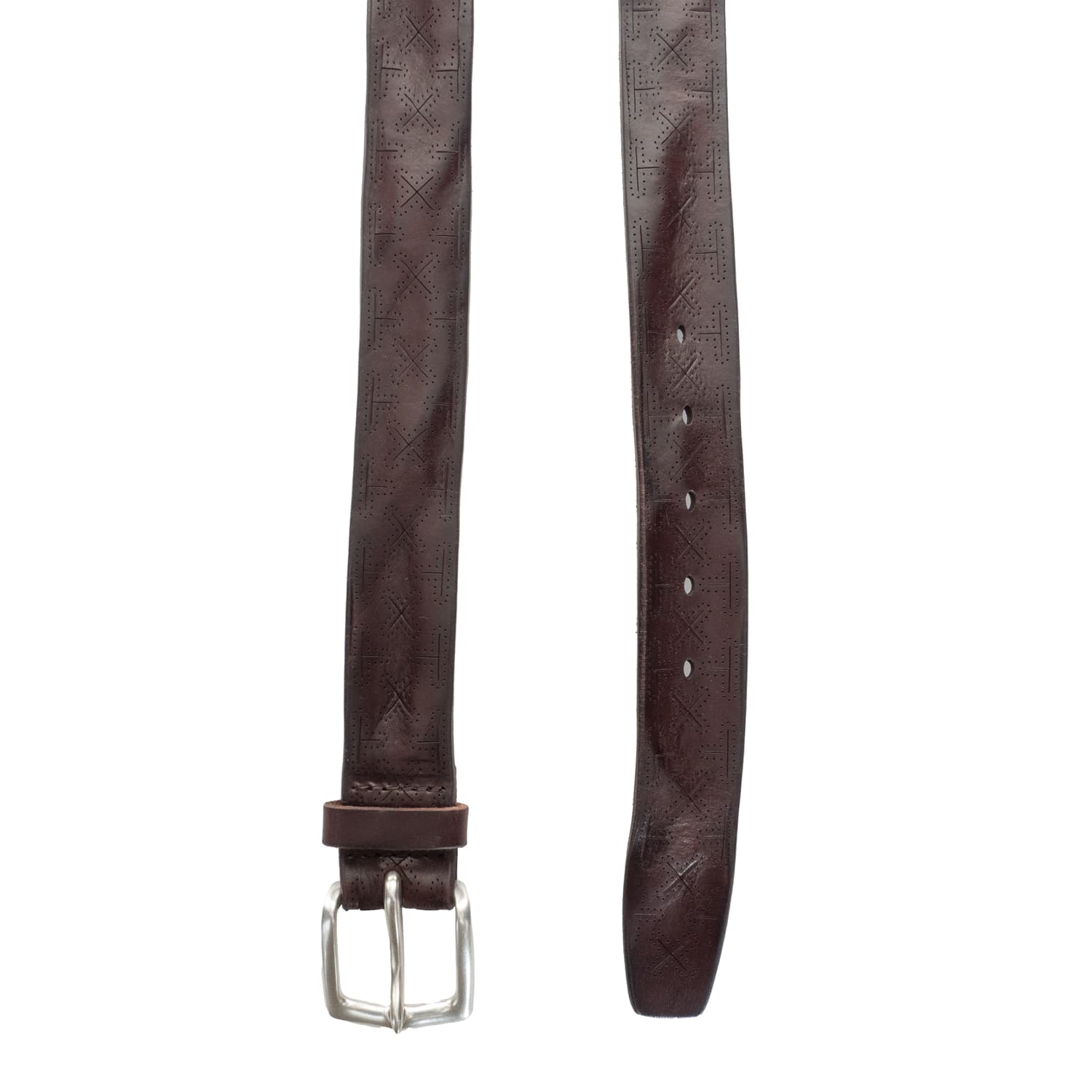 Engraved Bull Soft Leather Belt