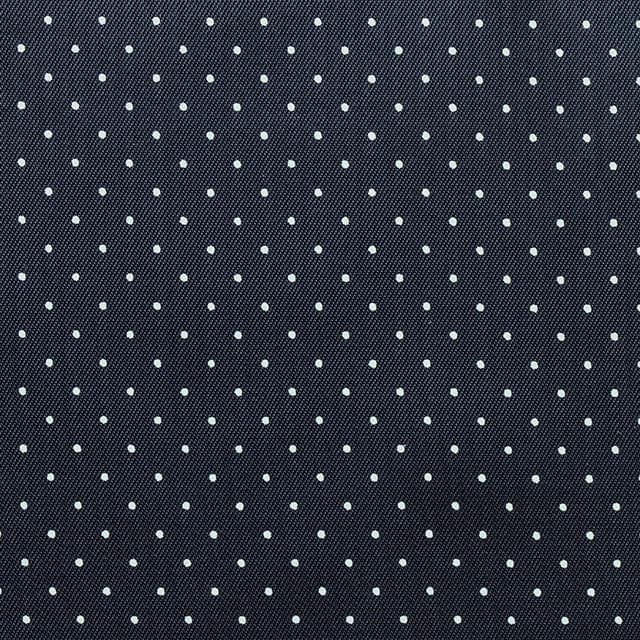 Polka dots in navy blue
