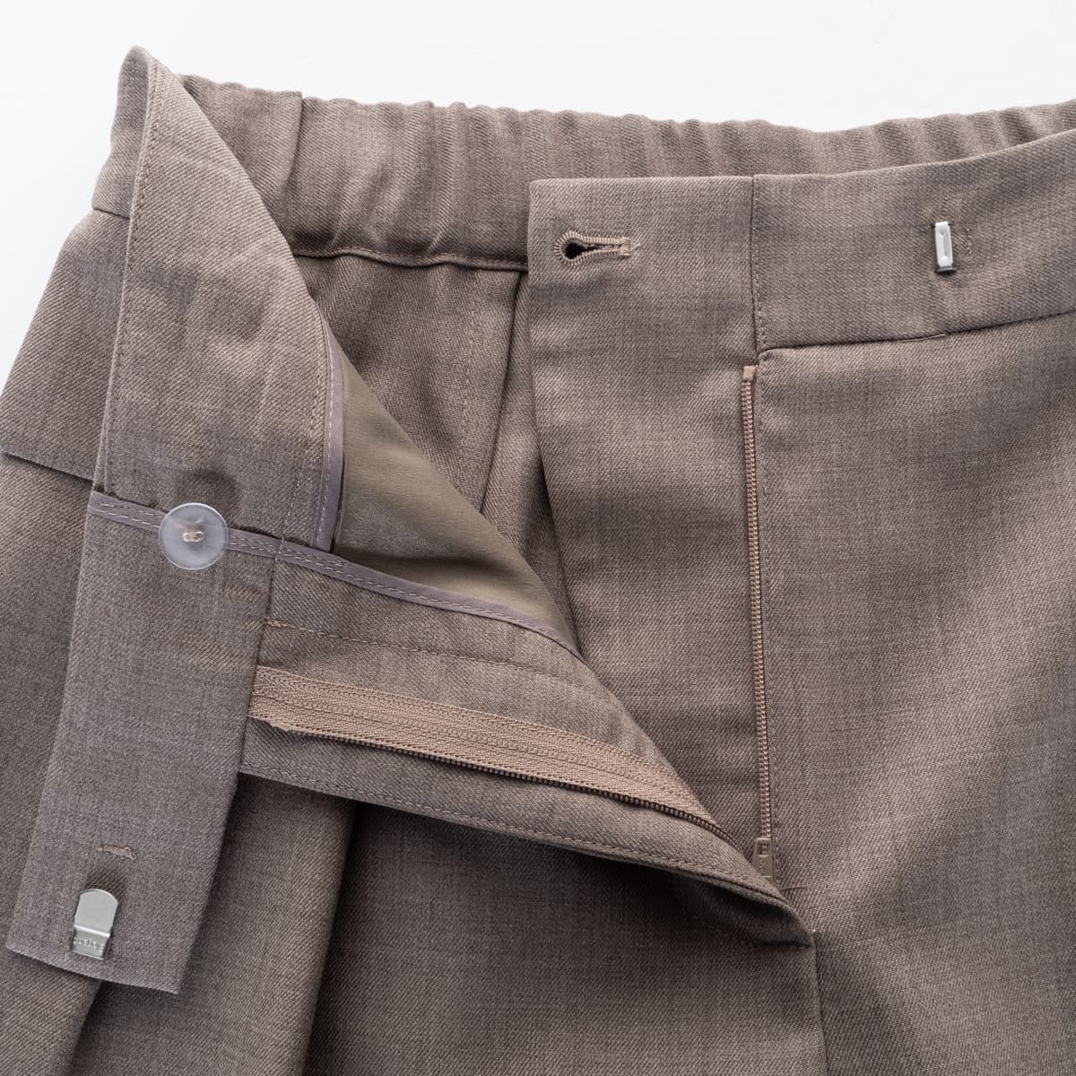 Wide Leg Wool Trousers