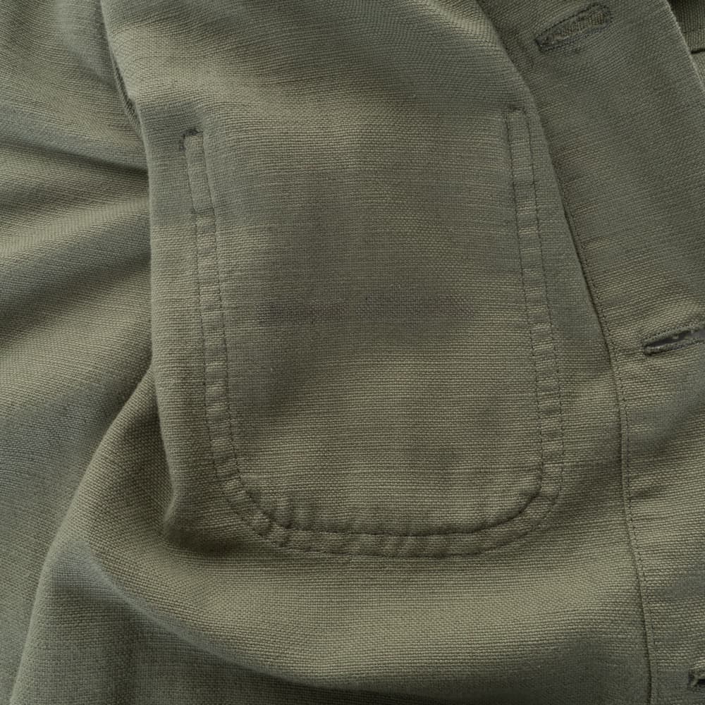 Cotton-linen Shacket Khaki