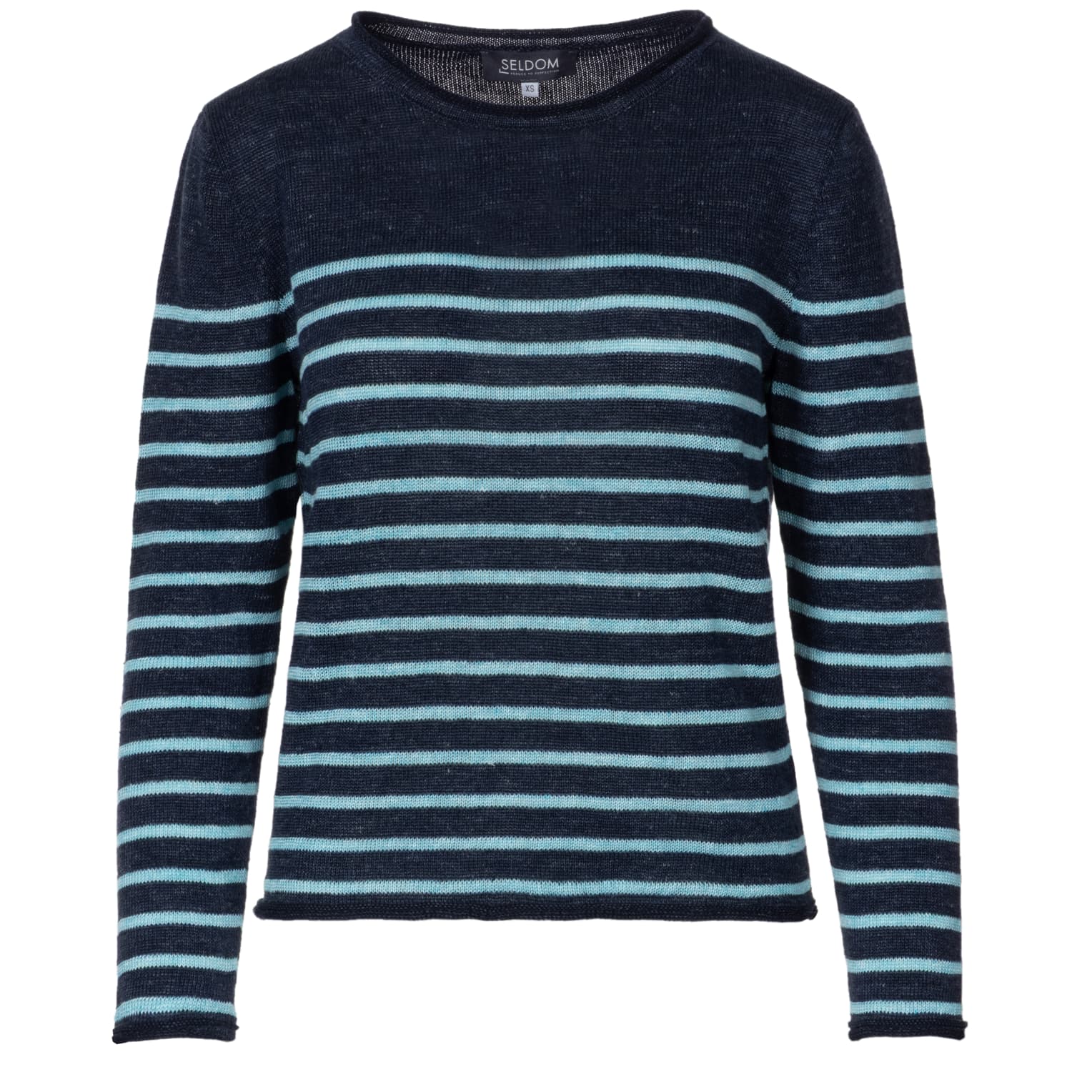 Knitted Sweater Blue Striped