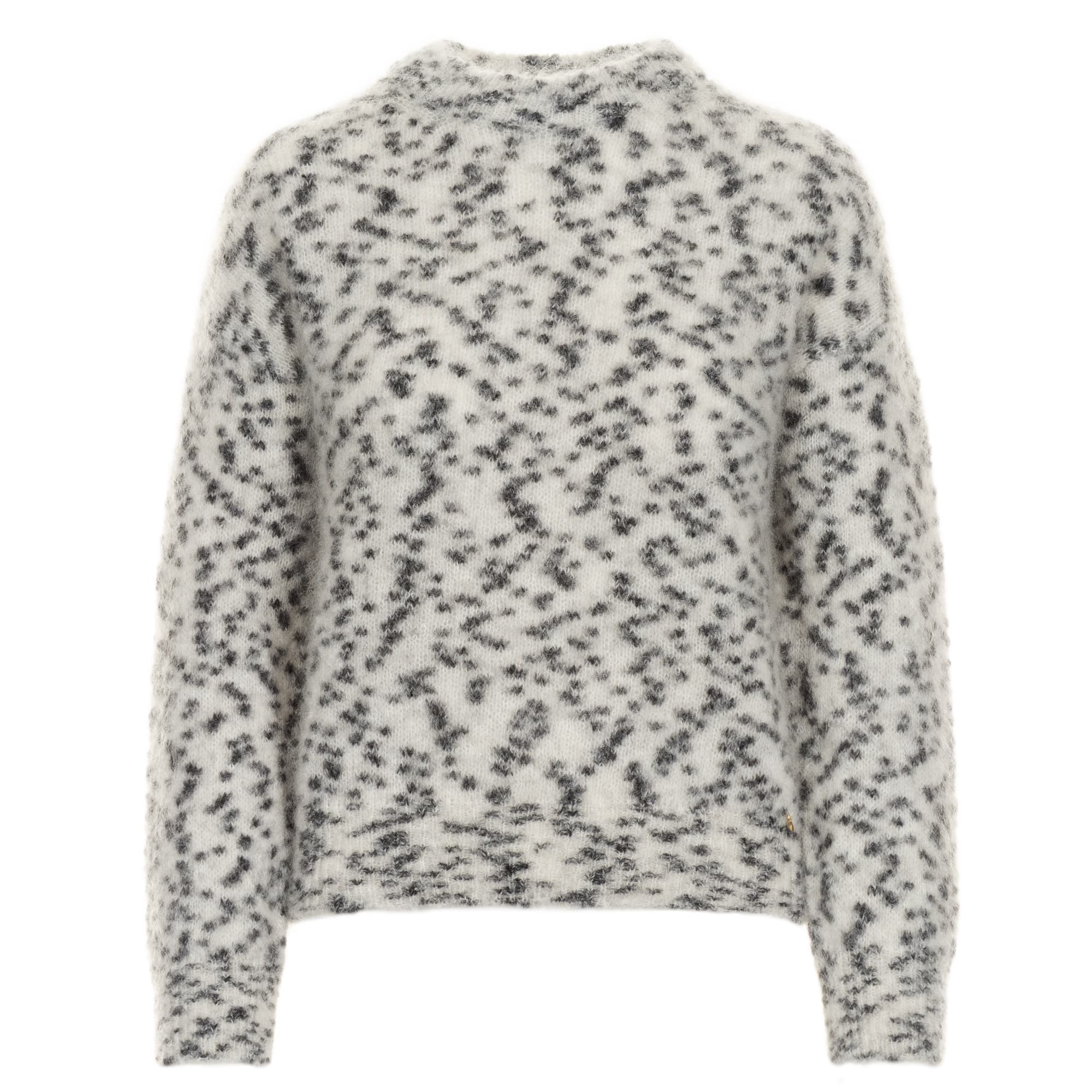 Grey Animal Print Sweater