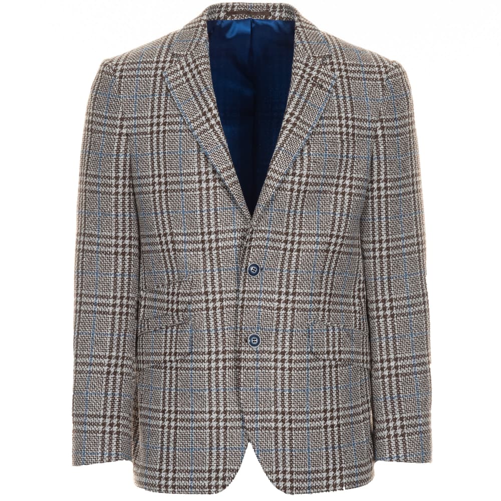 Blazer 28250 Lex Brown-Blue Checkered Blazer 28250 Lex Brown-Blue Checkered