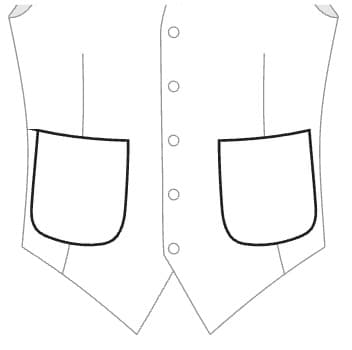 2 round patch pockets
