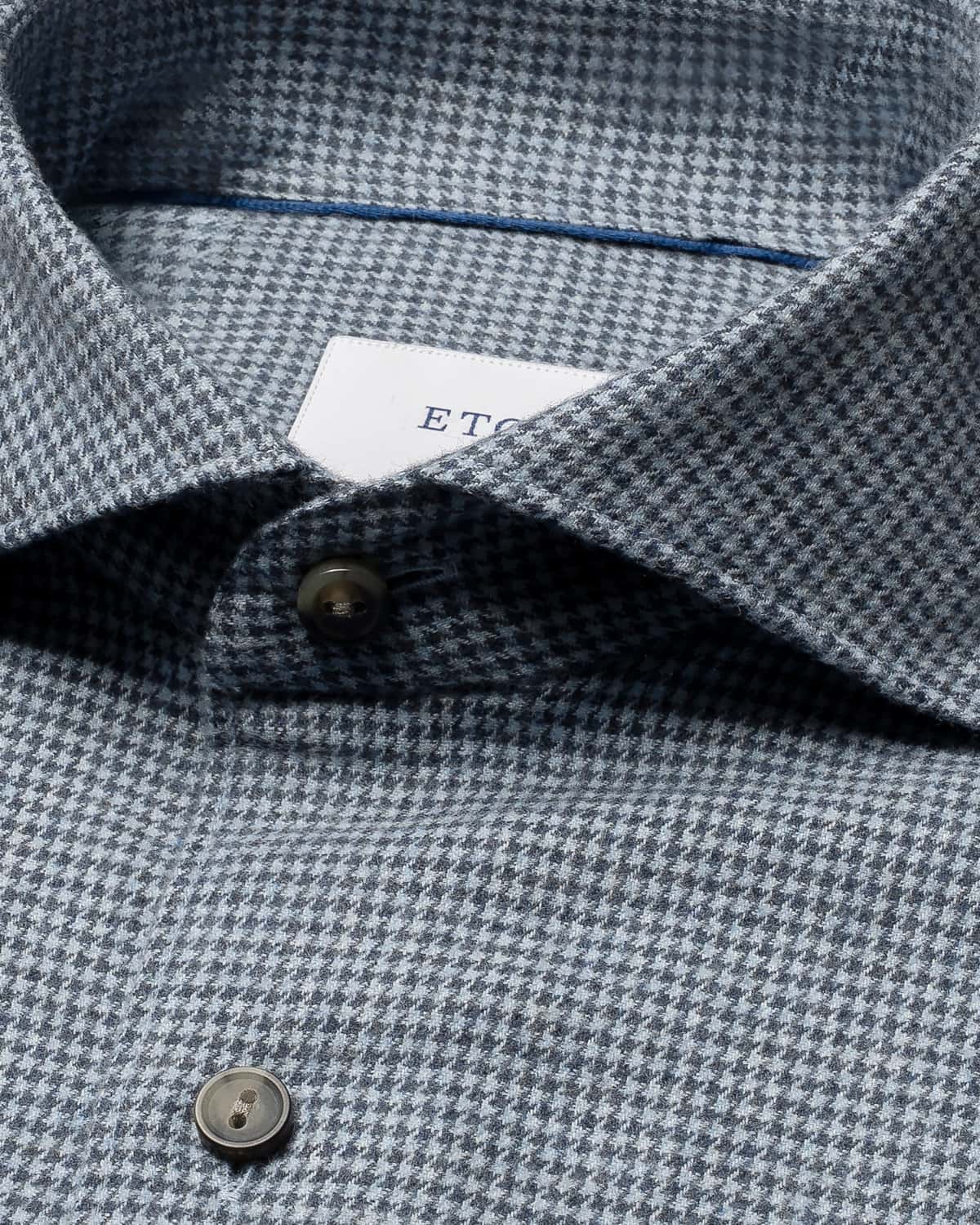 Casual Houndstooth Flannel Shirt