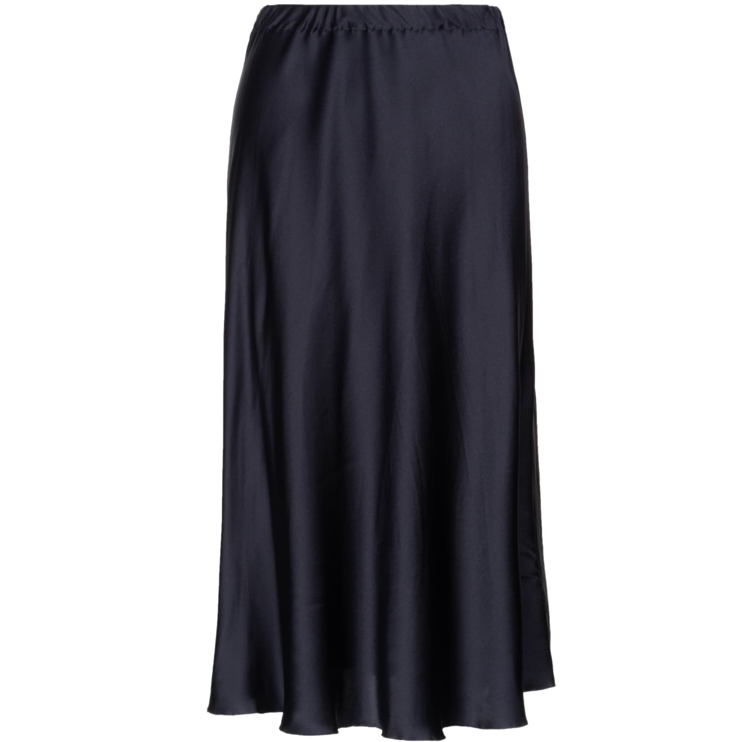 Dark blue silk skirt