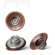 Metal button JB109, antique copper