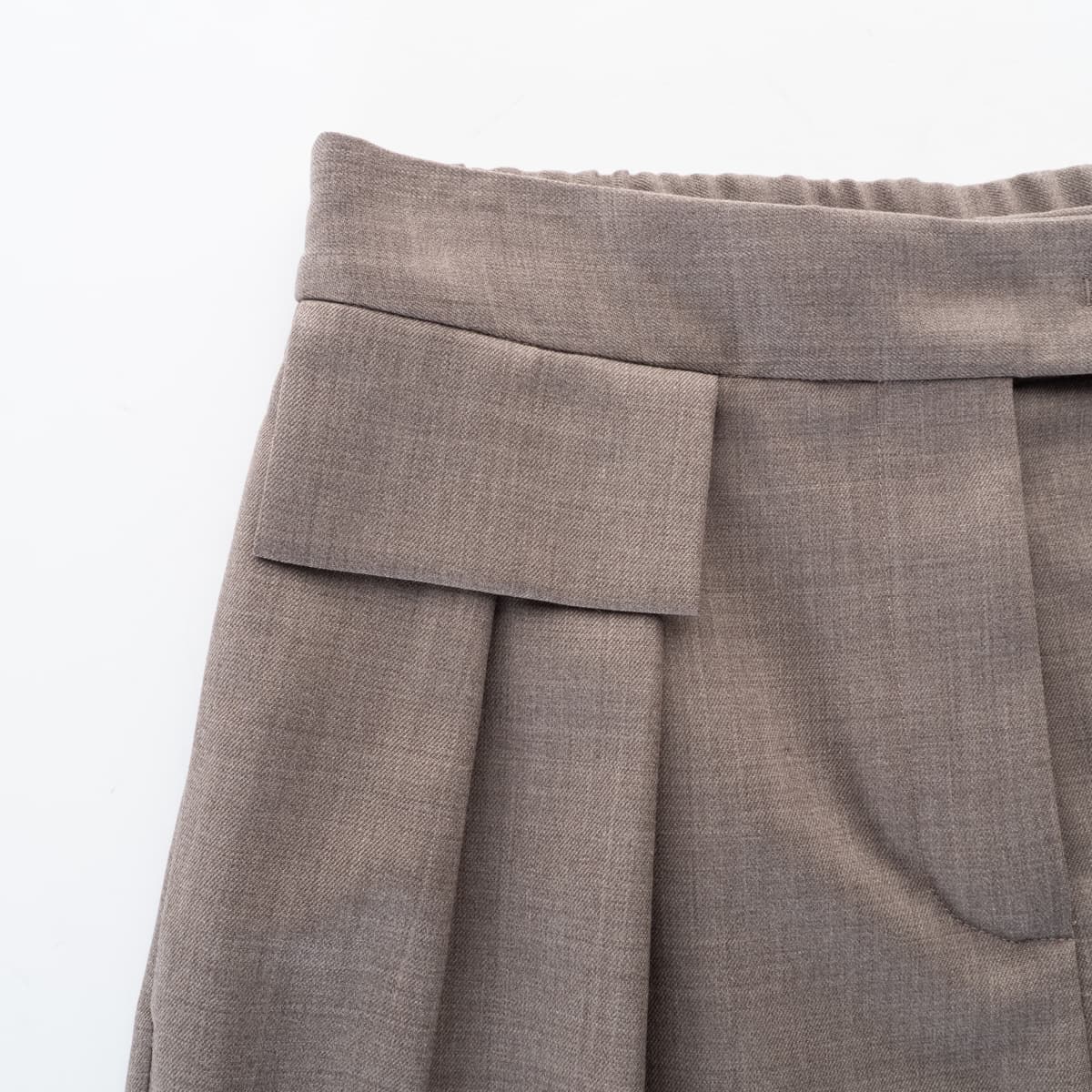 Wide Leg Wool Trousers
