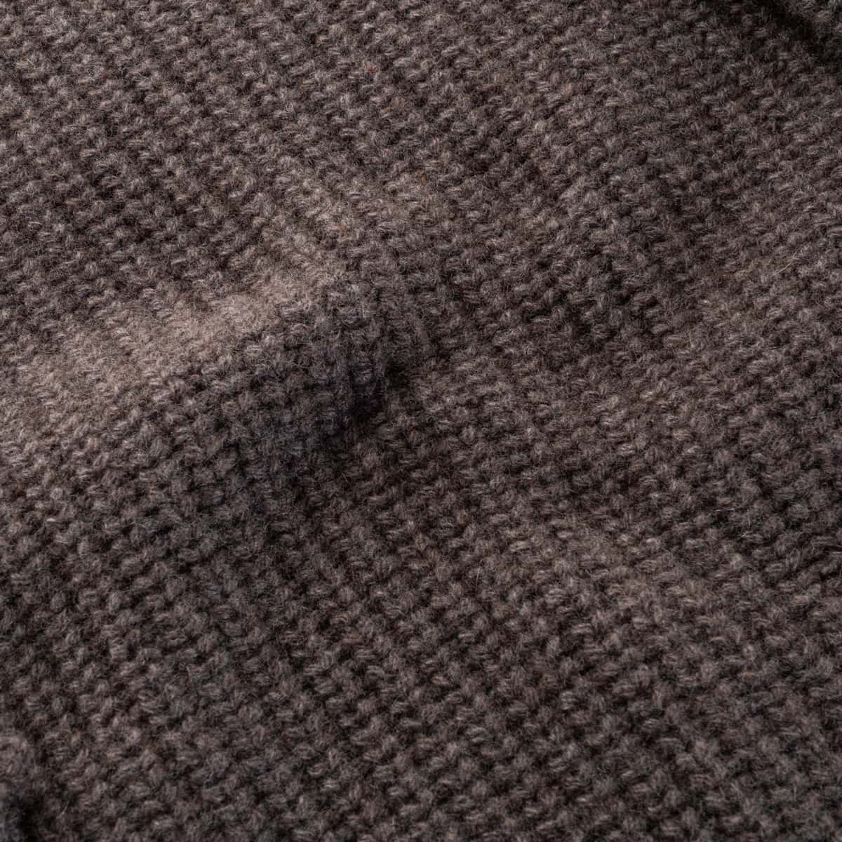 Brown cashmere turtleneck sweater