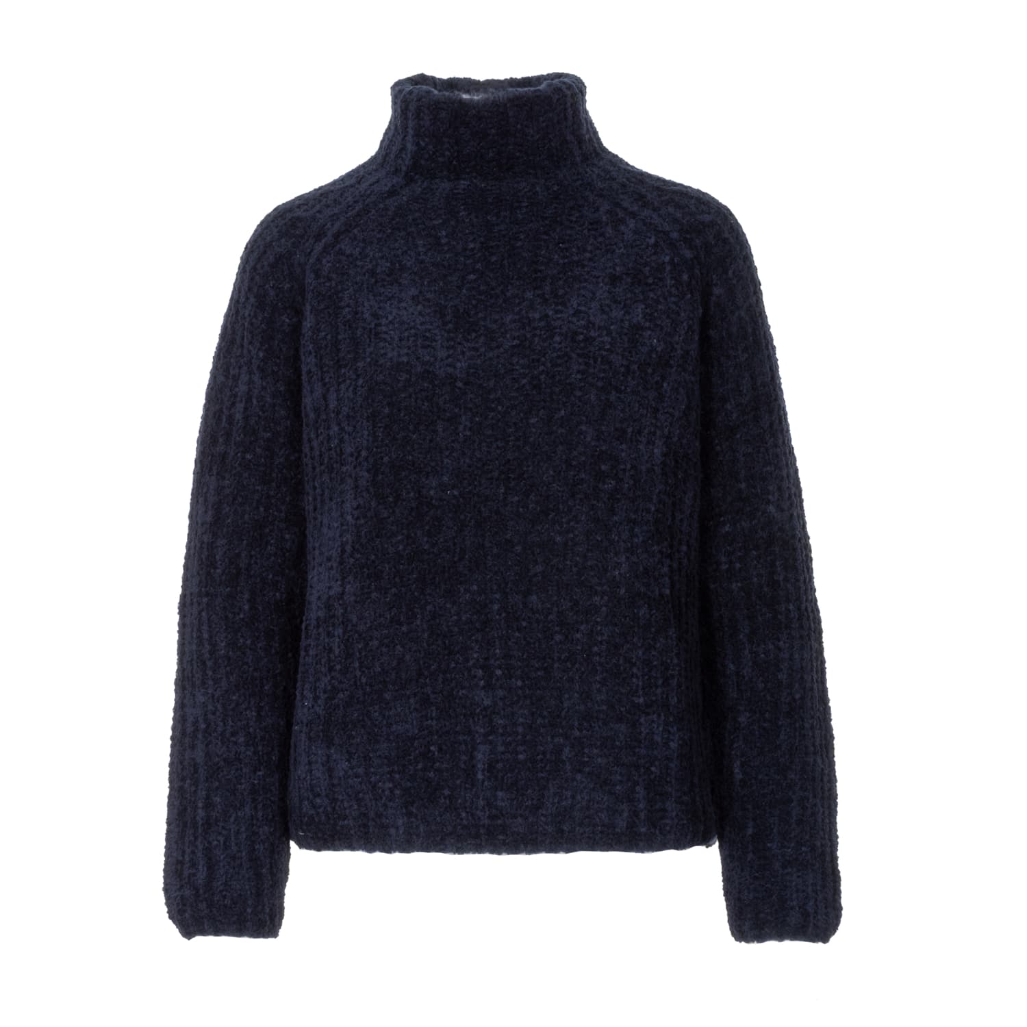 Bouclé Knit Turtleneck Sweater