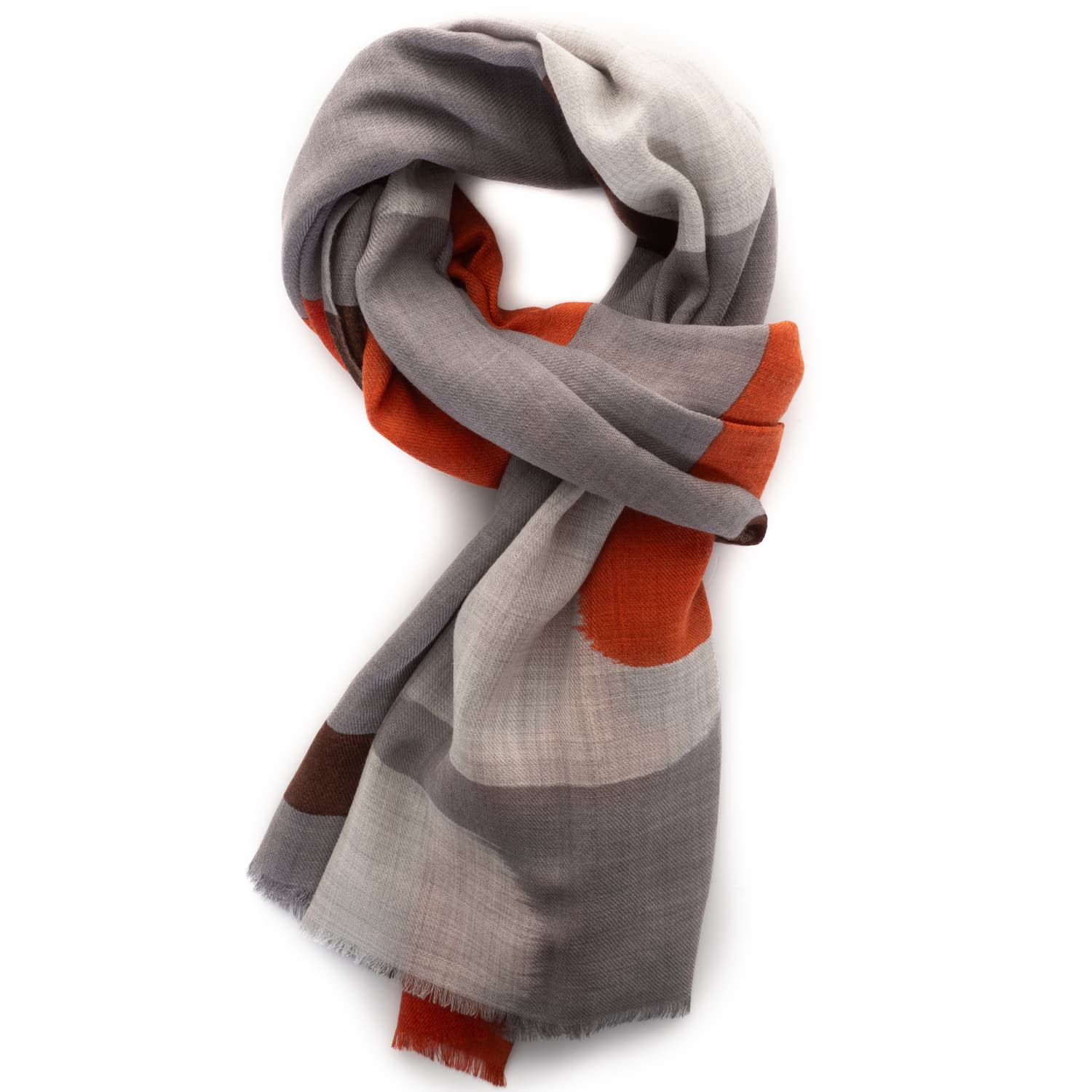 Patterned Wool Scarf