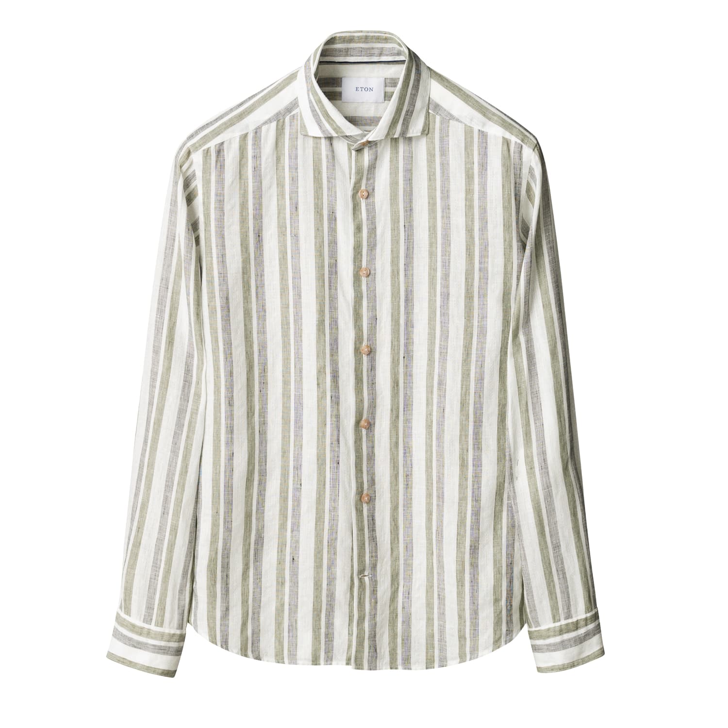 Multi Striped Linen Shirt Casual Fit