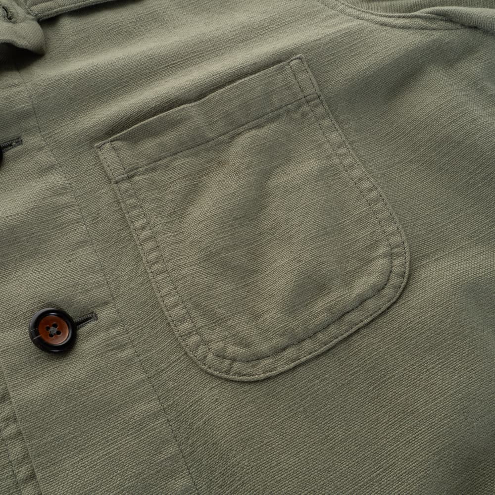 Cotton-linen Shacket Khaki