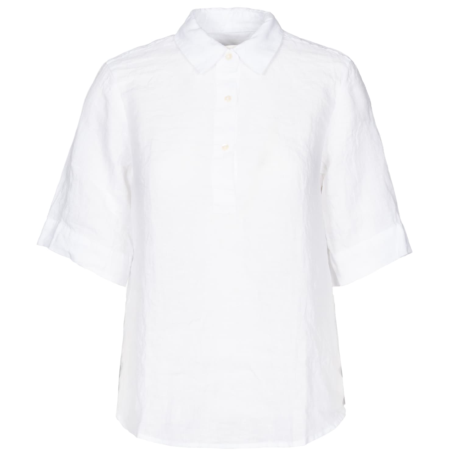 Linen Short Sleeve Blouse